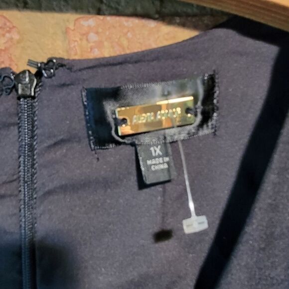 Alexia Admor KYLIE V Neck Dress black 1x NWOT - Picture 5 of 7